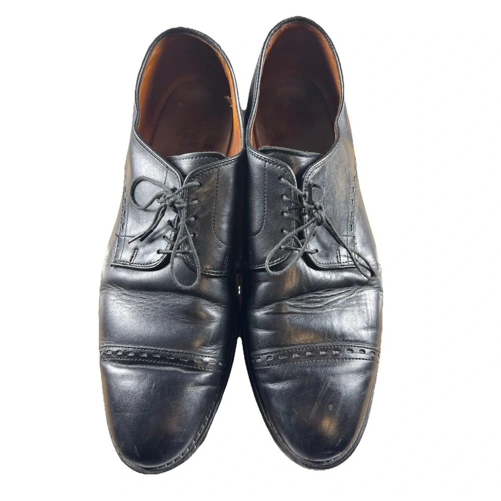 Allen Edmonds Madison Lace Up Leather Shoes Men's‎ 12 Black Made In USA Vintage